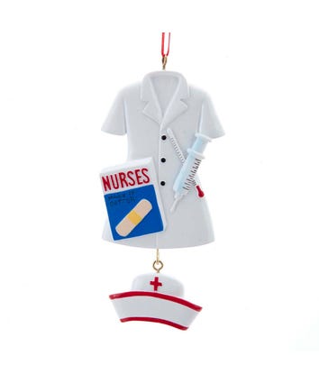 Nurse Uniform Ornament For Personalization