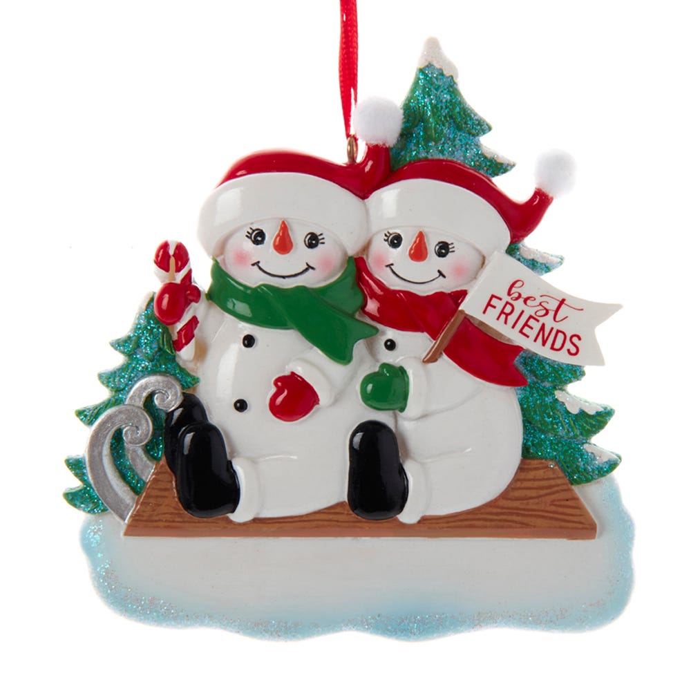 Personalized Snowman Christmas Ornament from Kurt Adler *SEE NAME SELECTION* NEW 