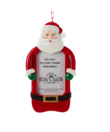 Santa Picture Frame Ornament For Personalization