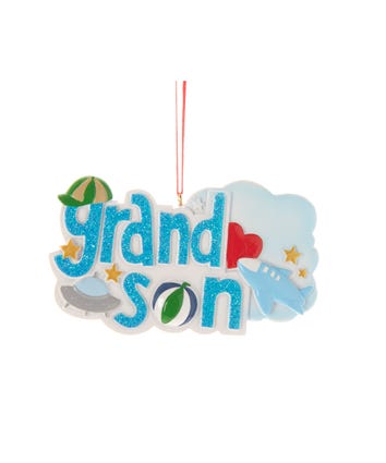 Grandson Ornament For Personalization