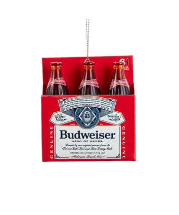 Budweiser® Plastic Bottles 6-Pack Ornament