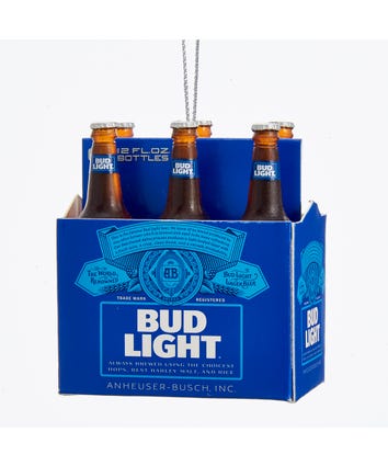 Budweiser® Bud Light 6-Pack Miniature Ornament