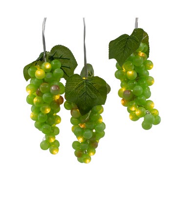 22' 100-Light Green Grape Cluster LED Light Set