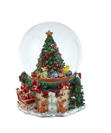 120MM Musical Christmas Tree Water Globe