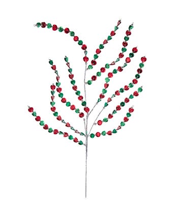 Red and Green Sequined Branch