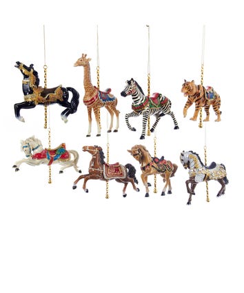 Carousel Ornaments, 8 Assorted