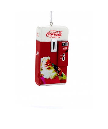 Coca-Cola® Red and White Vintage Vending Machine Ornament