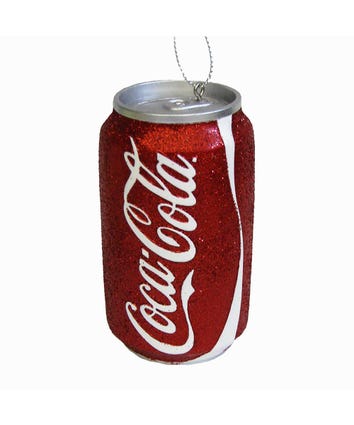 Coca-Cola® Red Glitter Can Ornament