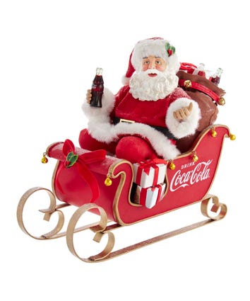 Coca-Cola® Santa In Sleigh Table Piece
