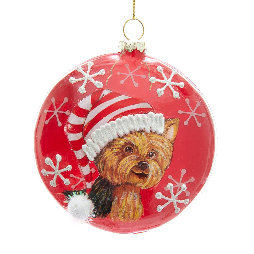 Kurt Adler Stranger Things 80MM Glas Disc With Light String Christmas Ornament 