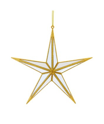 Gold Mirror Star Ornament