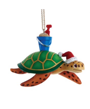 Beach Turtle Ornament