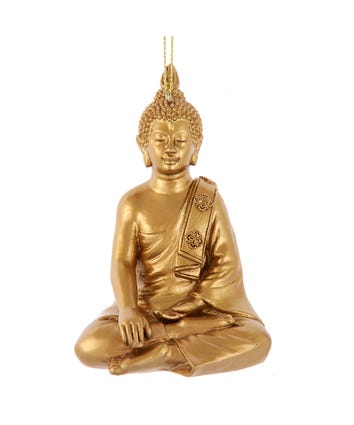 Shiny Gold Buddha Ornament
