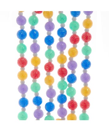 6' Colorful Frosted Iridescent Candy Garland