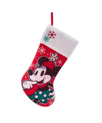 Disney© Minnie With Embroidered Cuff Stocking
