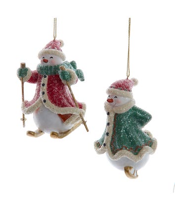 Comfort & Joy Snowman Ornaments, 2 Assorted