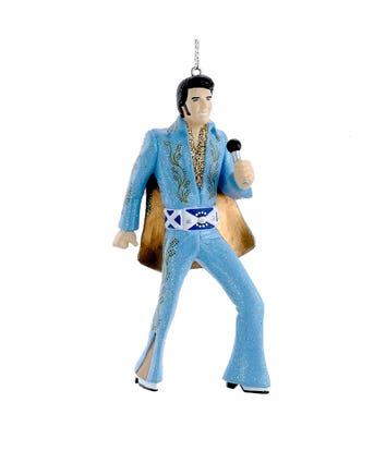 Elvis Presley® In Blue Suit Ornament
