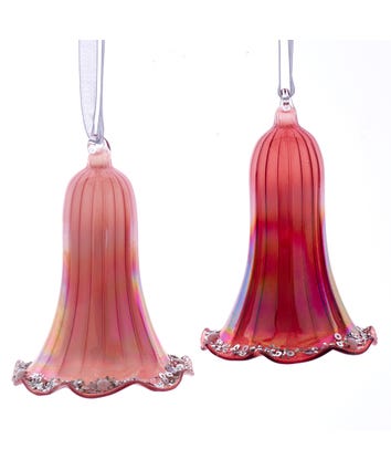 Glass Bell Ornaments, 2 Assorted