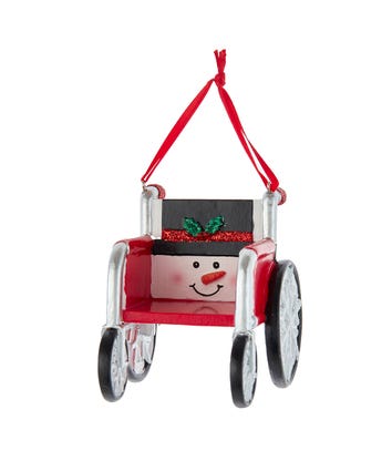 Snowman Style Wheelchair Ornament