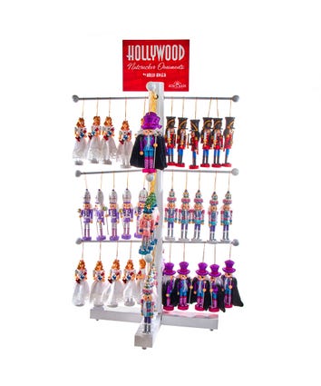 Hollywood Nutcrackers™ Ballet Nutcracker Ornaments With Rack, 8 Assorted