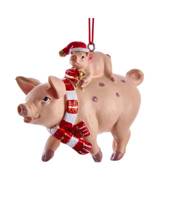 Pig and Piglet Ornament
