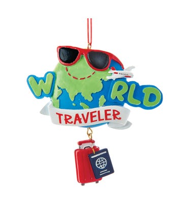 World Traveler Hanging Ornament