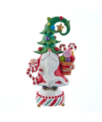 10" Jolly Jingles Tree Hat Gnome Table Piece