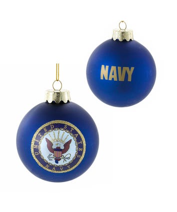 U.S. Navy™ Emblem Glass Ball Ornament