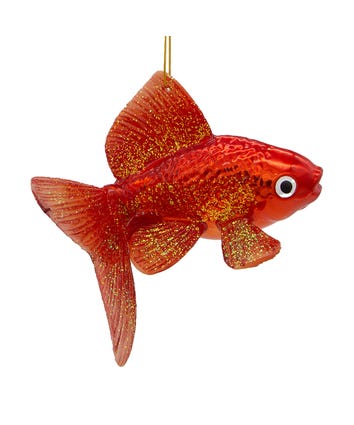 Noble Gems™ Goldfish Glass Ornament