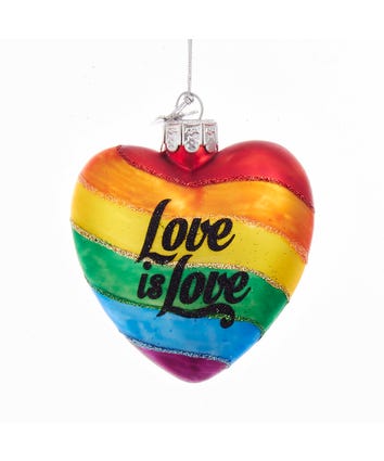 Noble Gems™ Pride Rainbow Glass Ornament