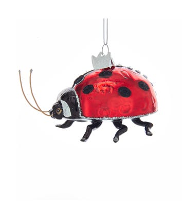 Noble Gems™ Ladybug Glass Ornament