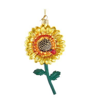 Noble Gems™ Sunflower Glass Ornament