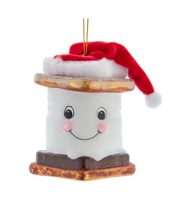 Noble Gems™ Glass S'mores With Santa Hat Ornament