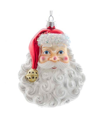 Noble Gems™ Glass Santa Head Ornament