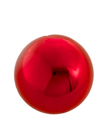 100MM Shatterproof Shiny Red Ball Ornament