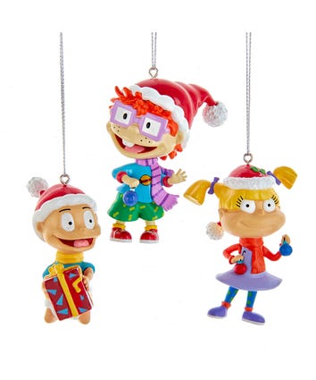 Rugrats™ Angelica, Chuckie and Tommy Blow Mold Ornaments, 3 Assorted