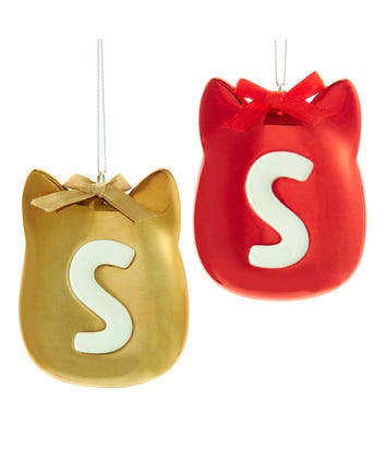 Squishmallows® Red & Gold Logo Ornaments, 2 Assorted