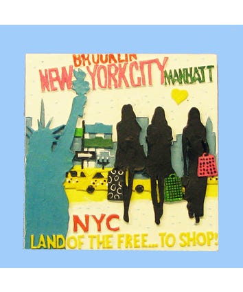 NYC Magnet With Shopping Design