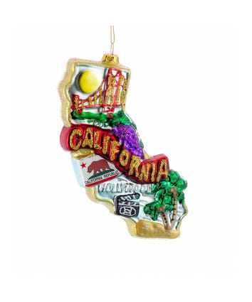 California Glass Ornament