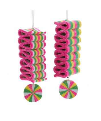 Neon Colored Candy Ornaments, 2 Assorted