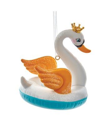 Swan In Float Ornament