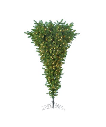 5' Pre-Lit Clear Incandescent Upside Down Tree