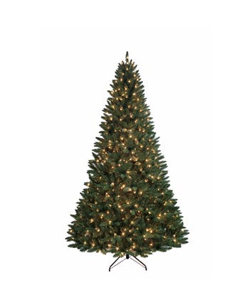 9' Pre-Lit Clear Incandescent Point Pine Tree