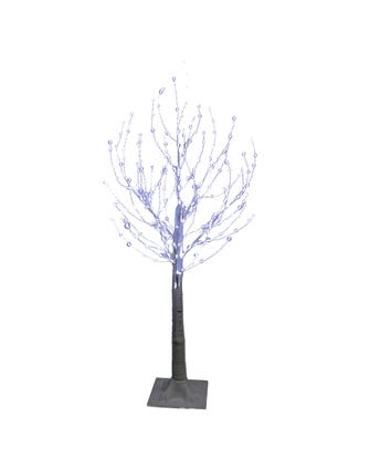 3 Foot Pre-Lit Cool White LED Winter White Twig Tree