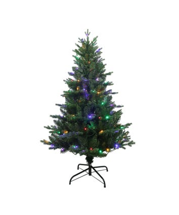 4.5' Pre-Lit Multicolor LED Jackson Pine Tree