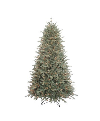 7.5' Pre-Lit Clear Incandescent Blue Spruce Tree