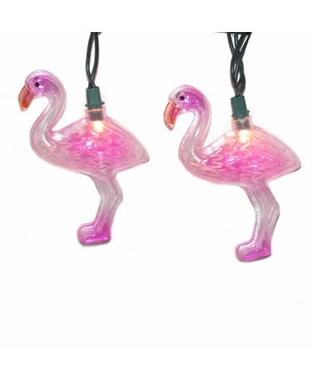 11.5' UL 10-Light Flamingo Light Set