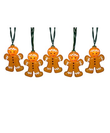 UL 10-Light Gingerbread Man Light Set