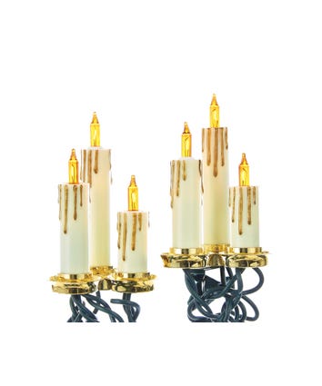 UL 15-Light White Triple Candle Light Set