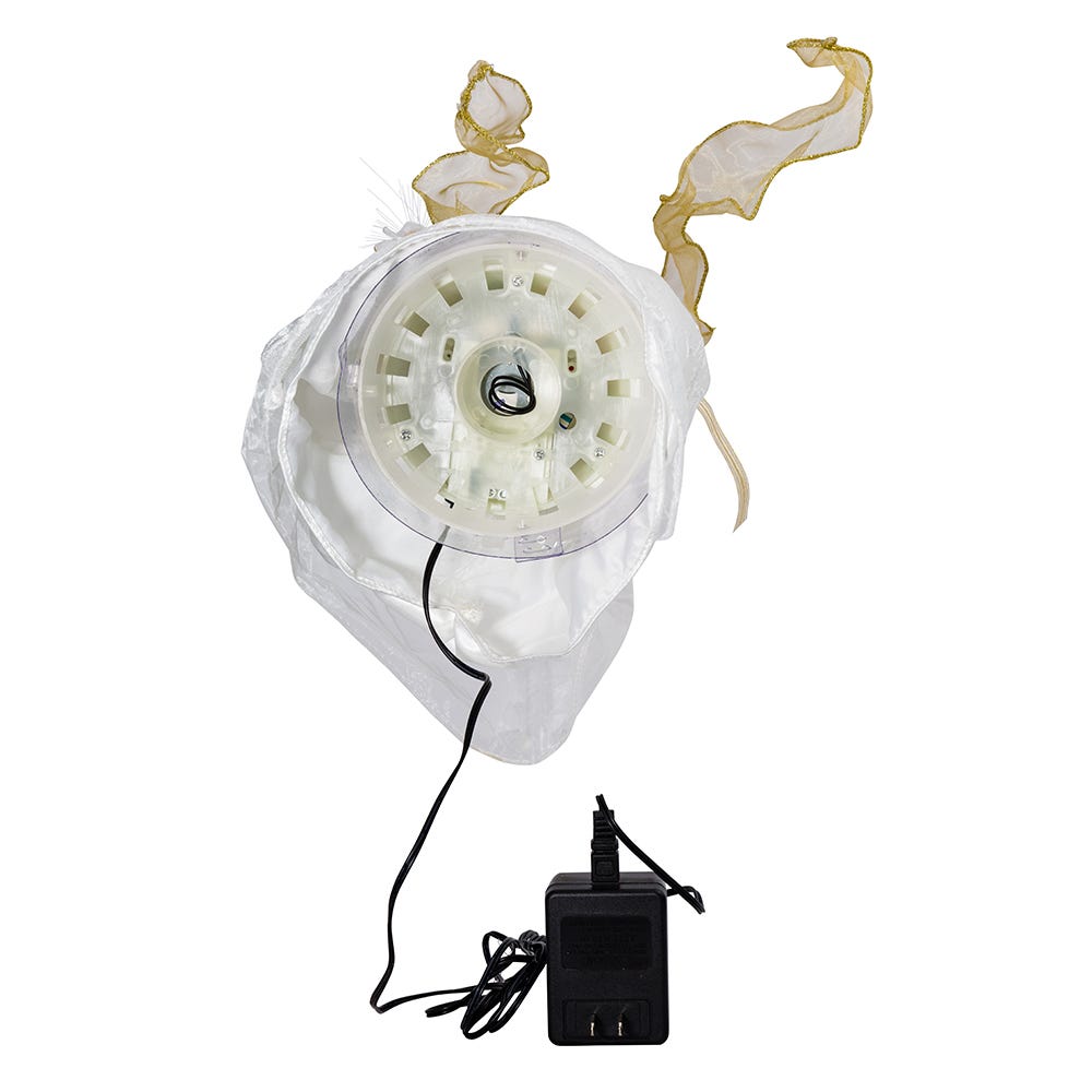 Kurt Adler's - 14“ Fiber-Optic Ivory and Gold Animated Angel Kurt Adler's - 14“ Fiber-Optic Ivory and Gold Animated Angel